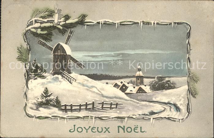 Windmuehle Weihnachten Kerze
