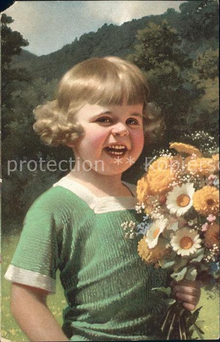 Kinder Child Enfants Blumen