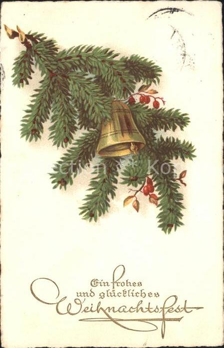 Kirchenglocke Churchbell Cloche Eglise Weihnachten Litho