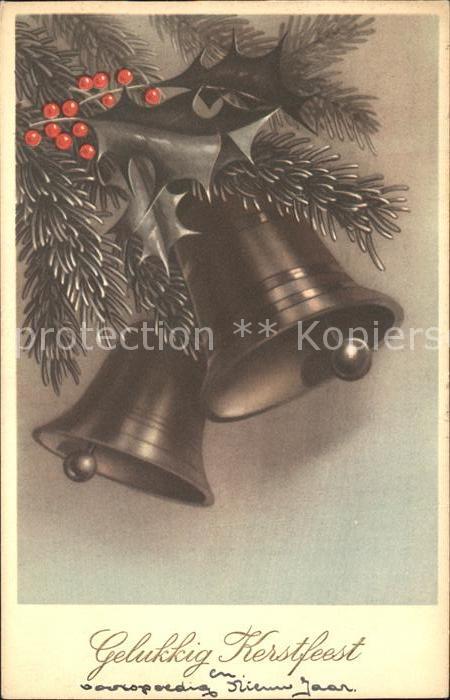 Kirchenglocke Churchbell Cloche Eglise Stechpalme Weihnachten