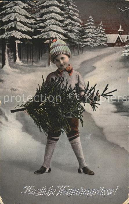 Kinder Child Enfants Muetze Neujahr Tannenbaum