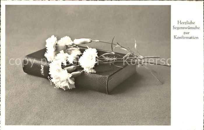 Konfirmation Nelken Bibel