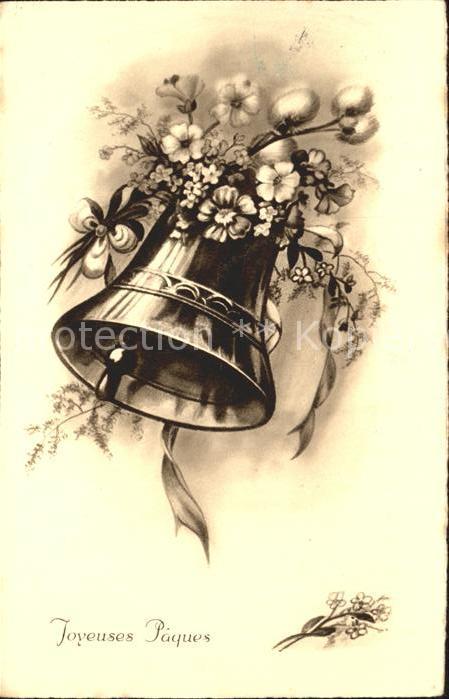 Kirchenglocke Churchbell Cloche Eglise Ostern Weidenkätzchen Primel