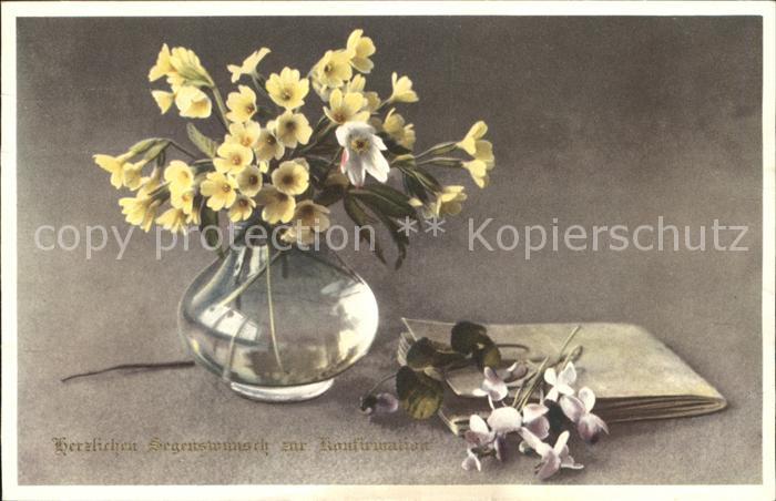 Konfirmation Glückwunsch Schlüsselblumen