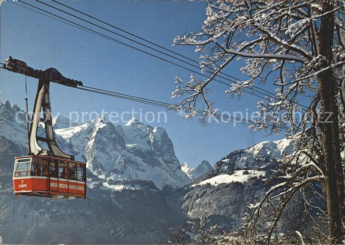Seilbahn Meiringen-Reuti Engelhoerner Wetterhorngruppe