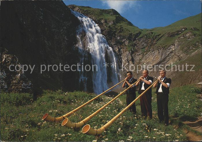 Alphorn Alphornblaeser Oberer Engstligenfall