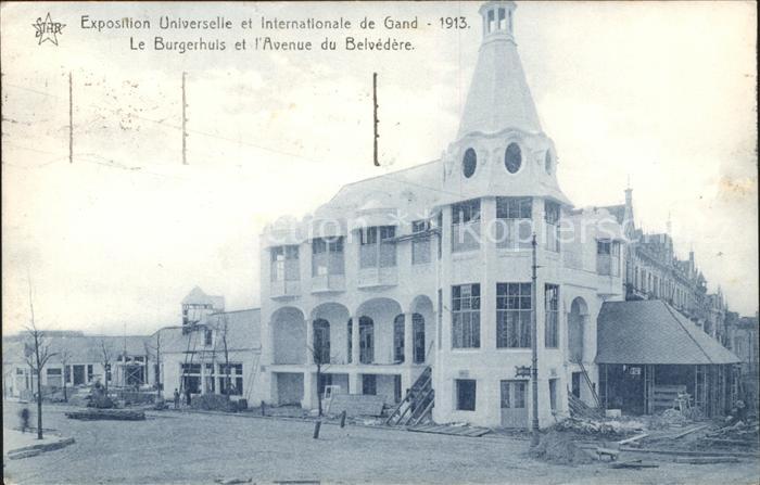 Exposition Universelle Gand 1913 Burgerhuls Avenue du Belvedere