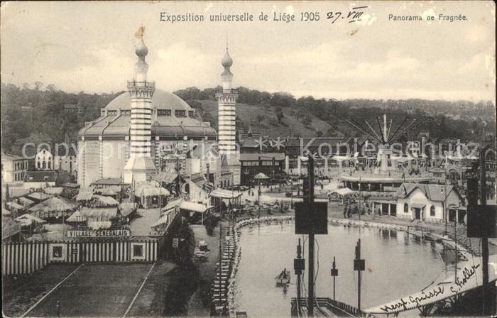 Exposition Universelle Liege 1905 Panorama de Fragnee
