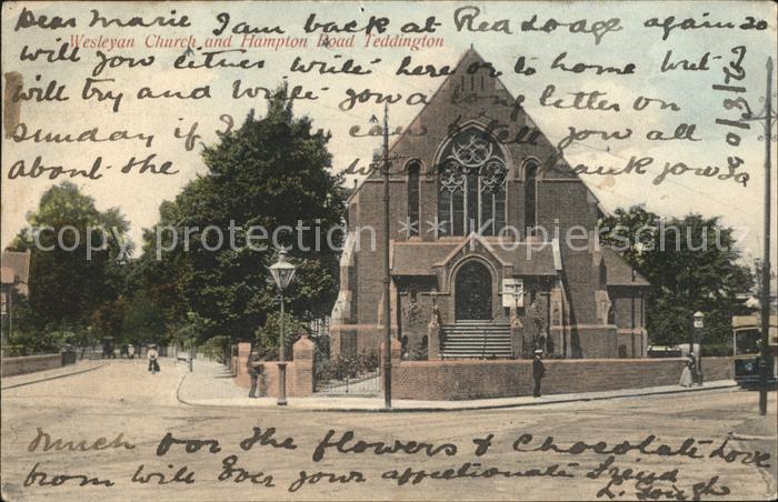 Teddington Wesleyan Church and Hampton Road
