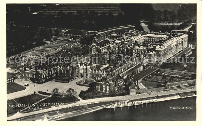 Richmond upon Thames Hampton Court Palace aerial view