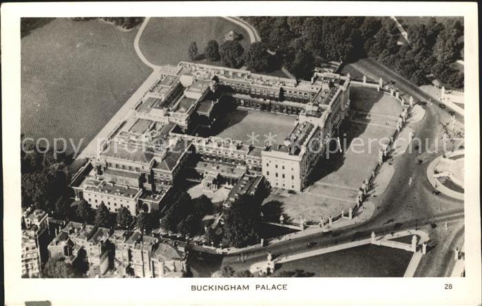 London Buckingham Palace aerial view