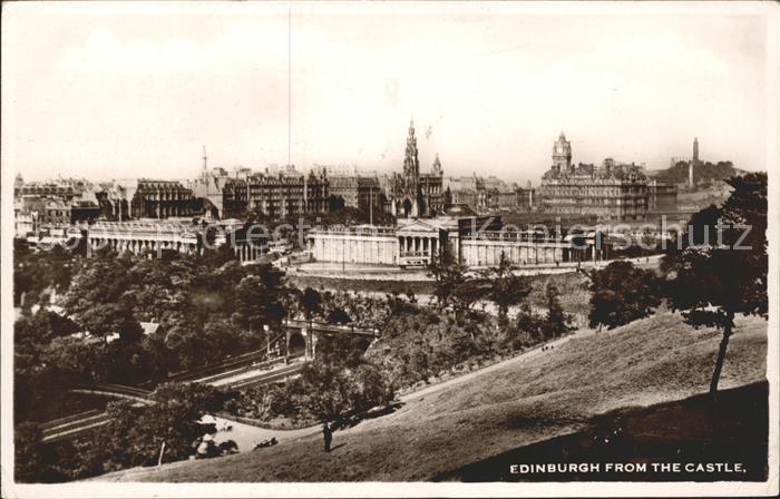 Edinburgh Scotland View from the Castle