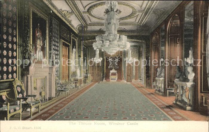 Windsor Castle The Trone Room Kronleuchter