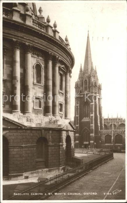Oxford Oxfordshire Radcliffe Camera and St Marys Church