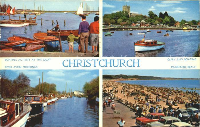 Christchurch Dorset Boating Quay Mudeford Beach River Avon Moorings