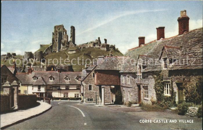 Corfe Dorset Castle and Village