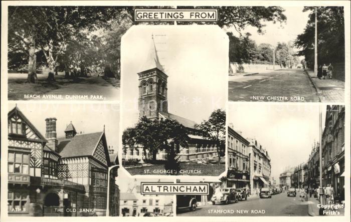 Altrincham Beach Avenue Dunham Park New Chester Road Old Bank Stamford New Road
