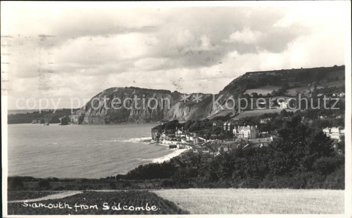 Sidmouth Town View from Salcombe Coast