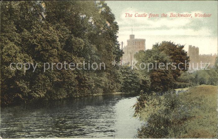 Windsor Castle View from the Backwater
