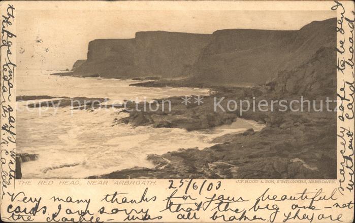 Arbroath The Red Head Cliffs Coast
