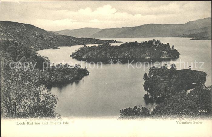 Loch Katrine Panorama Lake Ellen's Isle Valentines Series