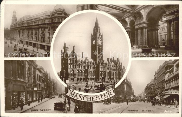 Manchester Royal Exchange King Street Market Street Town Hall