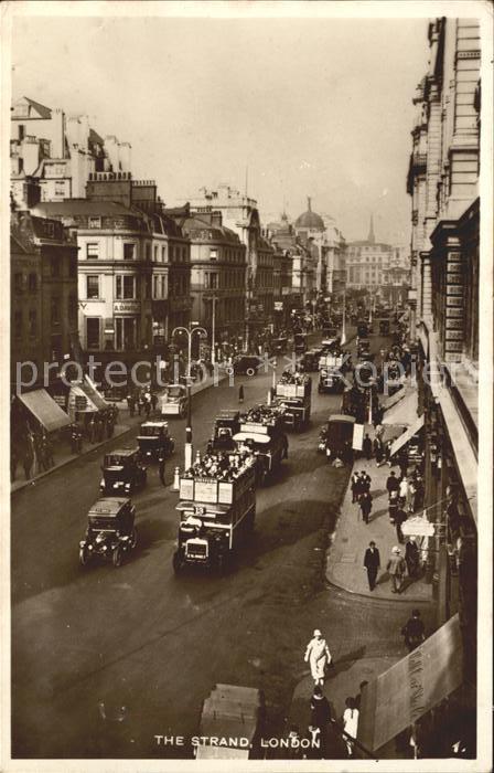 London The Strand Doppeldeckerbus