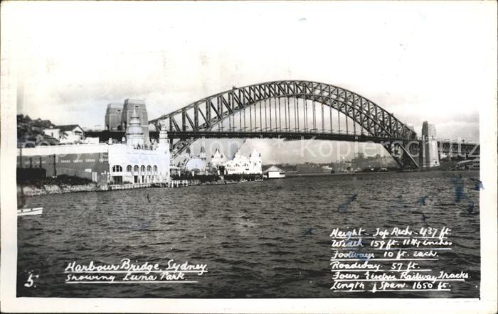 Sydney New South Wales Harbour Bridge Luma Park