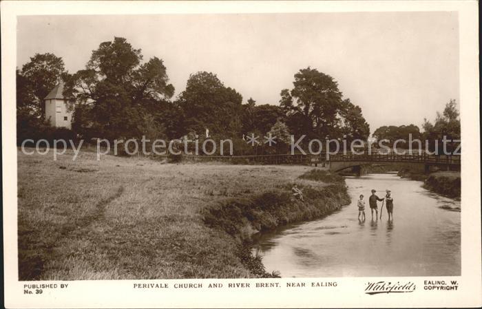 Ealing Perivale Church and River Brent