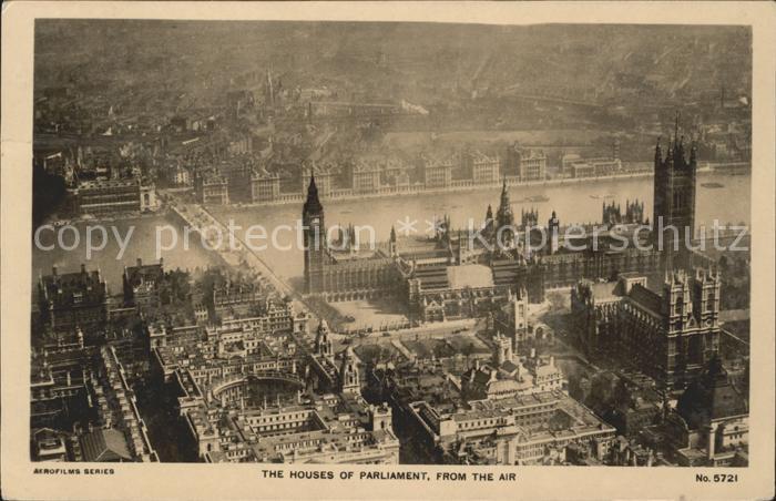 London Houses of Parliament Thames aerial view