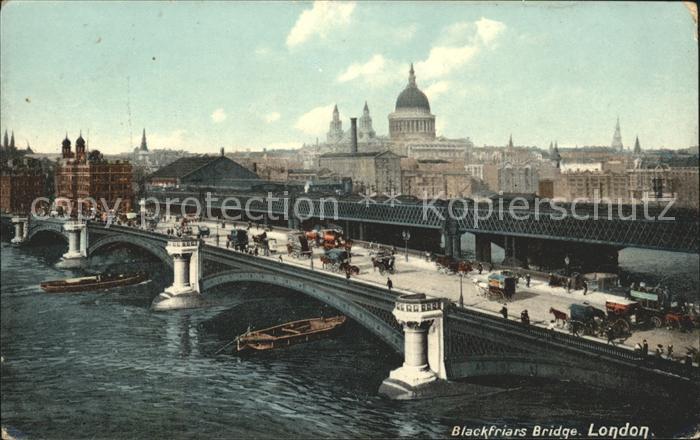 London Blackfriars Bridge Thames