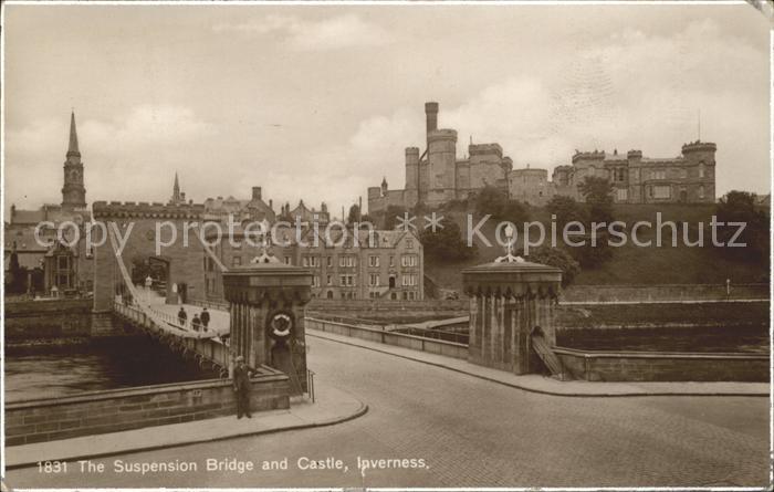 Inverness Highland Suspension Bridge and Castle