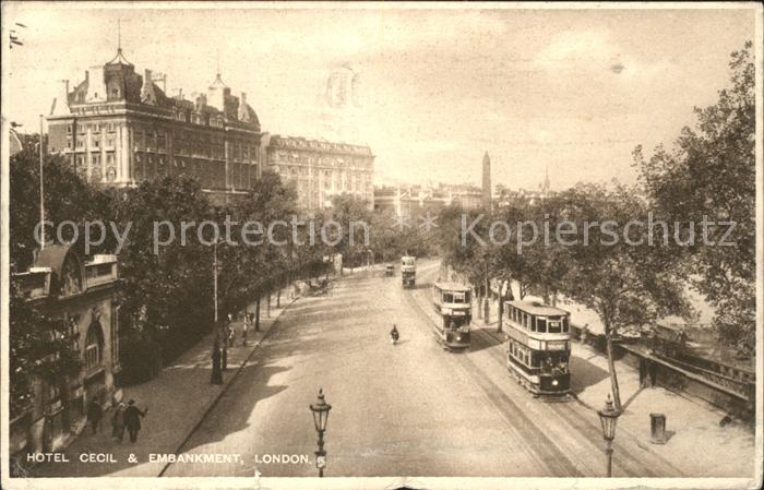 London Hotel Cecil and Embankment