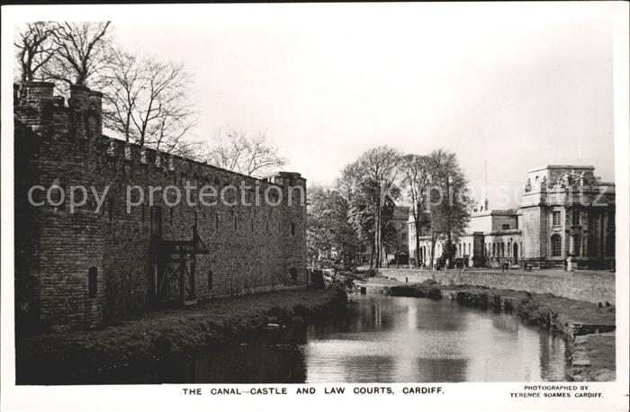 Cardiff Wales Canal Castle Law Courts