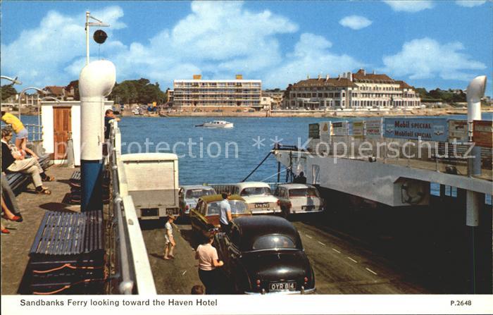 Sandbanks Ferry looking toward the Haven Hotel