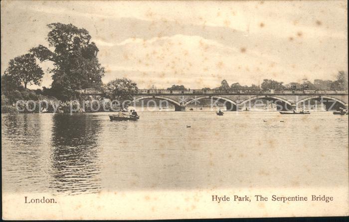 London Hyde Park Serpentine Bridge