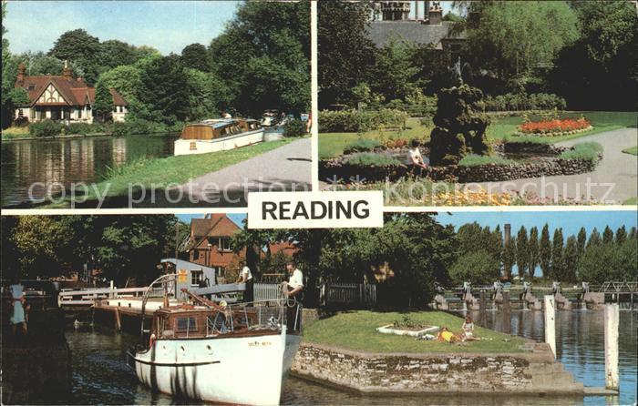 Reading Thames Side Forbury Gardens Promenade Caversham Lock