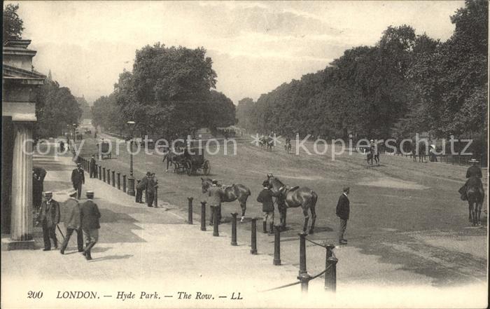 London Hyde Park The Row Horses