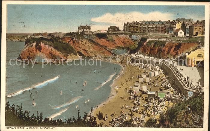 Newquay Towan Beach and Island
