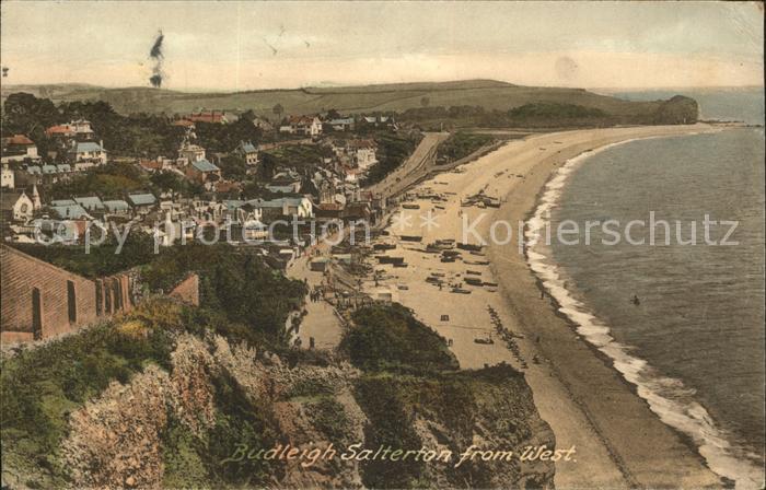 Budleigh Salterton Panorama Beach Frith's Series