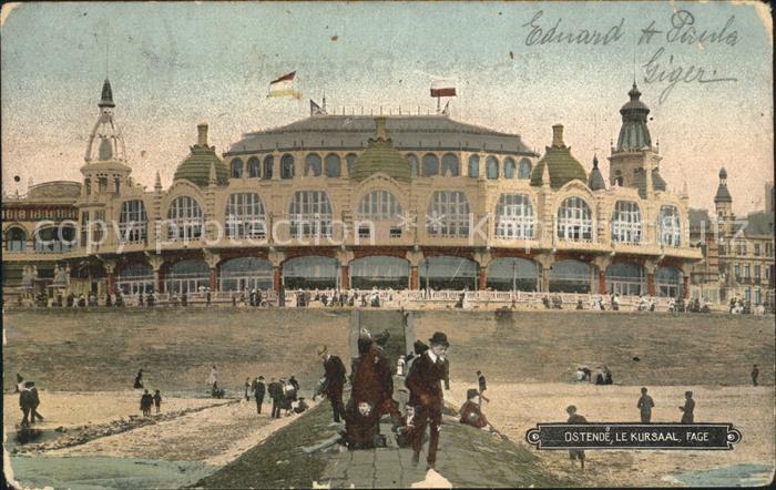 Ostende Oostende Le Kursaal Plage