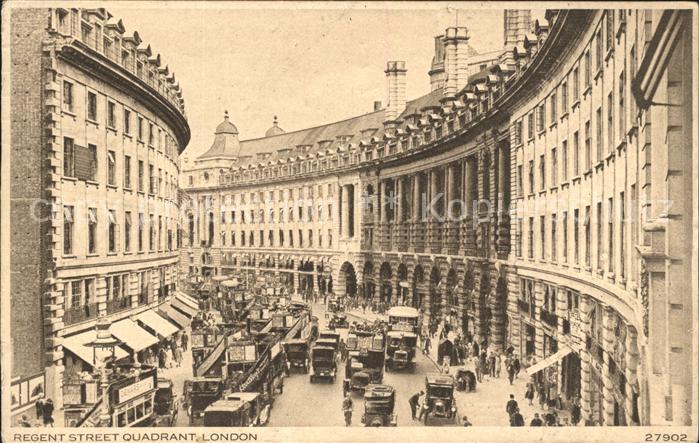 London Regent Street Quadrant Traffic