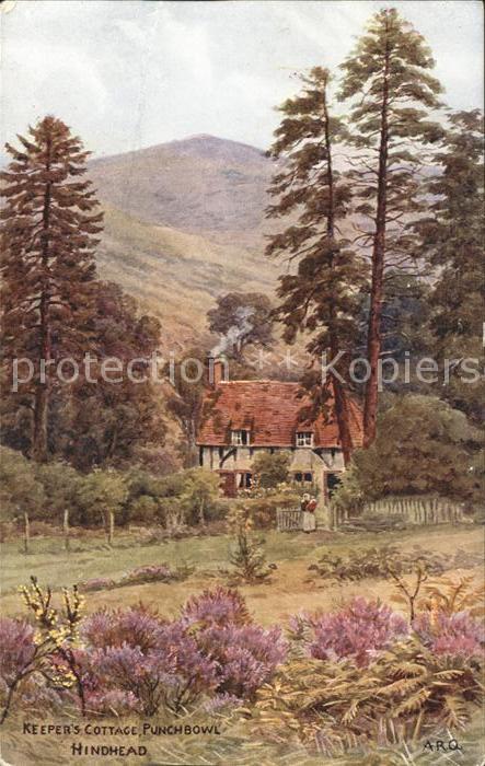 Hindhead Keepers Cottage Punchbowl Kuenstlerkarte