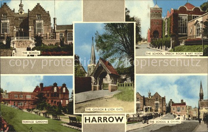 Harrow School Terrace Gardens Chapel Church Lych Gate