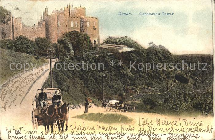 Dover Kent UK Constable's Tower Pferdekutsche