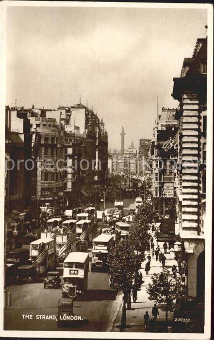 London The Strand Traffic