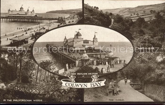 Colwyn Bay Promenade Pavilion Pier Nant Y Glyn Park Woods