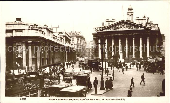 London Royal Exchange Bank of England