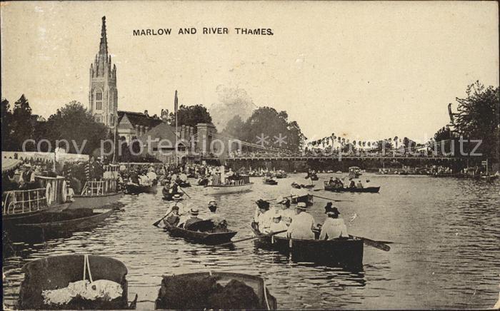Marlow Wycombe River Thames Church Boating