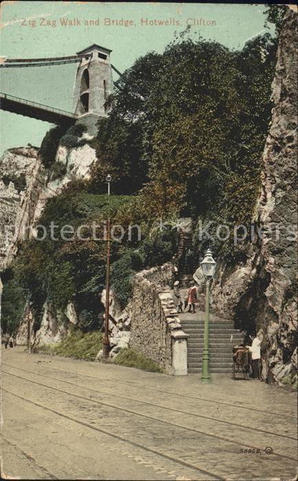 Clifton Bristol, City of Zig Zag Walk and Bridge Hotwells
